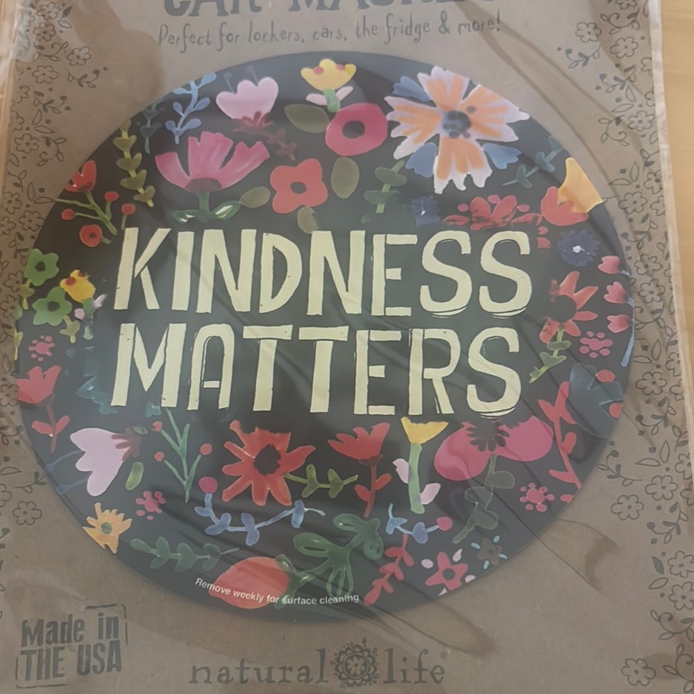 Natural Life Floral Kindness Matters Sign